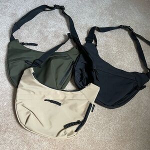 Set of 3 nylon crossbody bags from SHEIN.